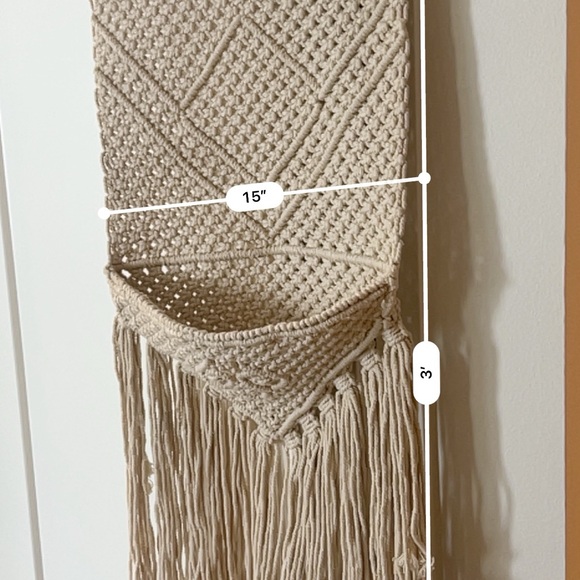 Macrame Woven Hanging decor - Picture 5 of 6